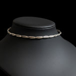 Mexico Sterling Silver Twist / Rope Choker Necklace