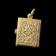 9K Yellow Gold Holy Bible Charm / Pendant with Lord's Prayer