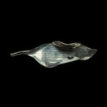 Anton Michelsen by Gertrude Rougie Denmark Silver Leaf Brooch MCM