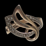 Vintage Sterling Silver Vermeil Ring From Poland Size 7 3/4