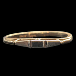 14K White and Yellow Gold Stacker Ring