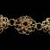Victorian Gold Filled Link Chainmail Floral Bracelet