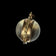 Antique Victorian Rolled Gold "Pool of Light" Rock Crystal Photo Locket Pendant / Fob / Orb