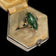 10K Yellow Gold Marquise Cut Nephrite Jade Ring Size 5.5