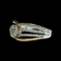 10K Yellow & White Gold Diamond Flower Cluster Ring Split Shank Size 6 3/4