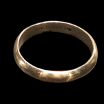 Vintage 10K Yellow Gold Band Columbia Ring Size 6.5