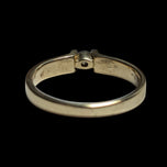 10K Yellow Gold Tension Set Diamond Solitaire Ring Size 4.5