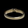 10K Yellow Gold Tension Set Diamond Solitaire Ring Size 4.5
