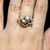 James Avery Retired 14K Yellow Gold & Sterling Interlocking Puzzle Ring Size 5.5