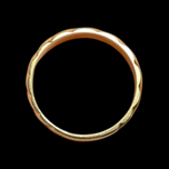 14K Yellow Gold Scalloped Design Band Ring Size 5