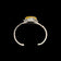 Sterling Silver Split Shank Amber Cuff Bracelet With Floral Motif