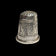 Decorative Sterling Silver Thimble & Thimble Case