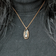10K Rose Gold Smoky Quartz Pendant Necklace
