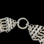 Sterling Silver Collar Necklace With Bolt Clasp