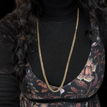 9CT Yellow Gold Double Chain 32" Long Statement Necklace