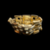 14K Yellow Gold Panther Link / Gear Ring Size 9 1/4