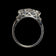 14K White Gold Natural Diamond Ring 1CT TW Size 6 3/4