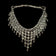 .900 Silver Chainmail Statement Bib / Collar / Tribal Necklace