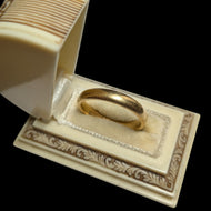 22K Yellow Gold Polished Simple Band Birmingham England Size 6 3/4