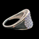 14K White Gold & Faceted Tanzanite Pave Ring