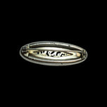 Sterling Silver Open Work Scottish Thistle Theme "Baby" Bar Brooch