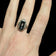 10K White Gold, Diamond & Onyx Art Deco Ring Size 6 3/4