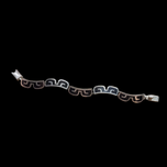 1960's Taxco .925 Silver & Onyx Inlay Necklace, Bracelet, Earring Set