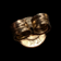 10K Yellow Gold Floral Swirl Stud Earrings
