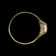 Antique 14K Yellow Gold Baguette Cut Synthetic Pink Sapphire Ring Size 5 1/4