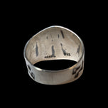 Mexico Sterling Silver Hopi / Native Bear Claw / Kokopelli Stamped Ring Size 14