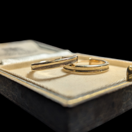 10K Yellow Gold Hoop Earrings Italy