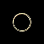 10K Yellow Gold Wide Chevron / Arrow Etched Band Size 7 3/4