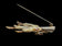 Antique Sterling Silver Lucky Grouse Foot Brooch / Kilt Pin with Foil Back Purple Paste Stone
