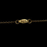 Antique Gold Filled Amethyst Cross with Gold Filled Chain