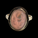 Yellow Gold Flower / Rose Carved Cameo Ring Size 6