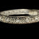 18K White Gold & Diamond Filigree Art Deco Bangle Bracelet
