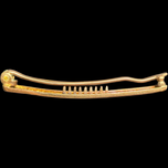 Antique 9CT Gold Ivy Leaf Filigree Bar Hair Clip / Pin
