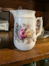 Porcelain Pitcher with Flowers