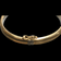 10K Yellow Gold Hinged Bangle Bracelet with Safety Clasp 3mm Wide