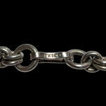 Mexican Sterling Silver Double Link / Viking Chainmail Link Chain Necklace