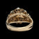 10K Yellow Gold Chunky Pearl Cluster Cocktail Ring Size 5 1/4