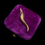 10K Yellow Gold Cornicello Charm / Pendant