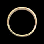 10K Yellow Gold Flat Edged Simple Band Size 5 3/4 5mm