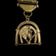 Antique Brass Pocket Watch Fob Chain with Horse / Equestrian Pendant