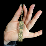 Gold Filled Watch Fob Chain: Panel Link