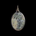 Sterling Silver Dendritic Agate Oversized Pendant