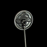 Charles Horner Sterling Silver & Enamel Art Nouveau Articulating Head Hat Pin 10"