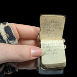 Antique Sterling Silver Notebook & Pencil Aide de Memoir with Bail Loop Birmingham England