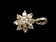 14K White Gold & Diamond Flower Pendant