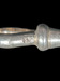 Sterling Silver and Amber Watch Fob With Leaf